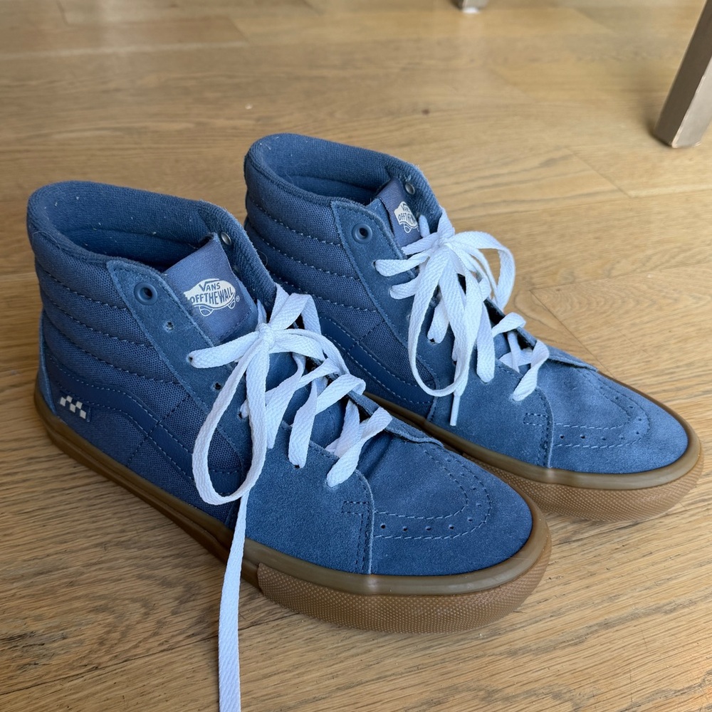 Vans Skate Sk8-Hi Vintage Shoe Blue Mens 7